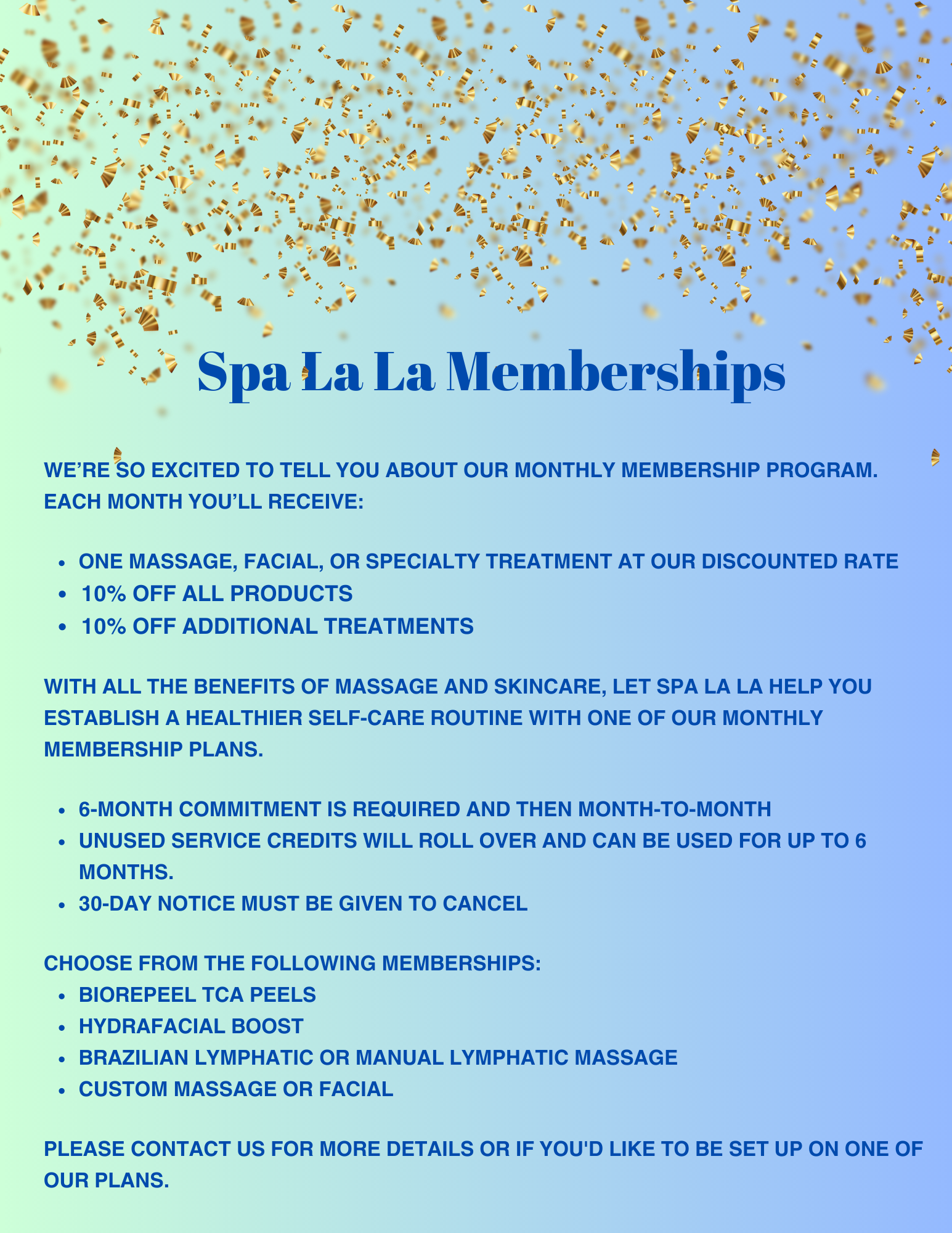Spa La La Membership