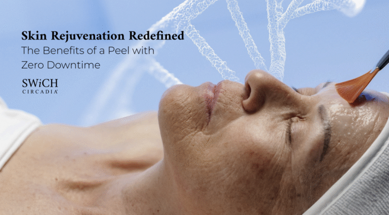 Client receiving the SWiCH Signature Facial at Spa La La in Austin – advanced skin rejuvenation with no downtime